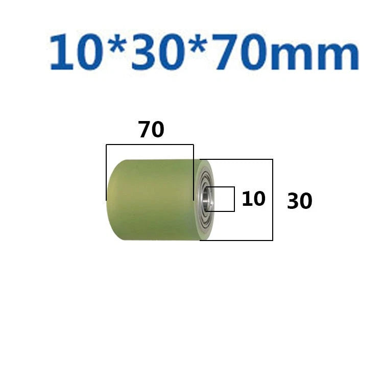 Ø10mm Polyurethane Ball Bearing Rubber Coated Bearings Pulley Guide Wheel Molded