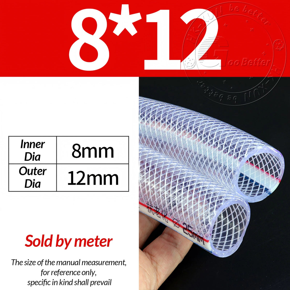 PVC Flexible Braided Tubing — Fish Pond, Hydroponics & Garden Water Hose