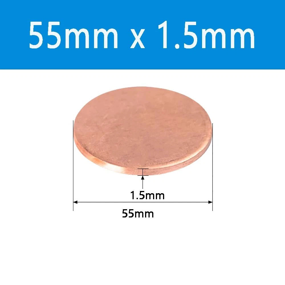 T2 Solid Pure Round Copper Sheet Flat Round Copper Disc Blank Round Metal Sheet