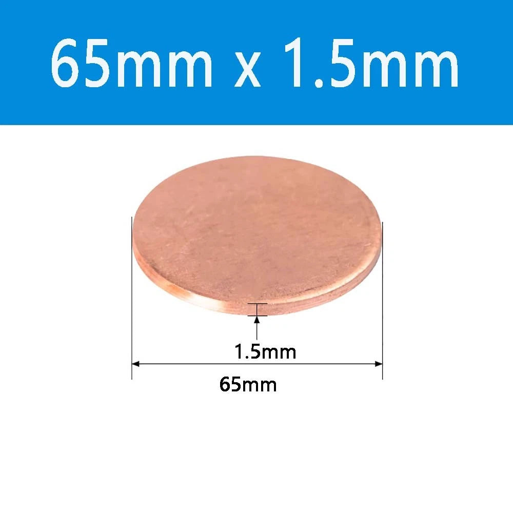 T2 Solid Pure Round Copper Sheet Flat Round Copper Disc Blank Round Metal Sheet