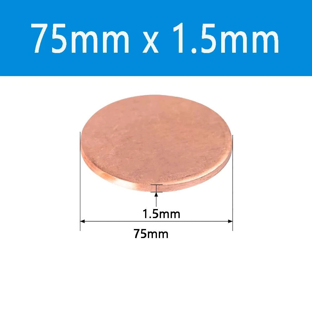 T2 Solid Pure Round Copper Sheet Flat Round Copper Disc Blank Round Metal Sheet