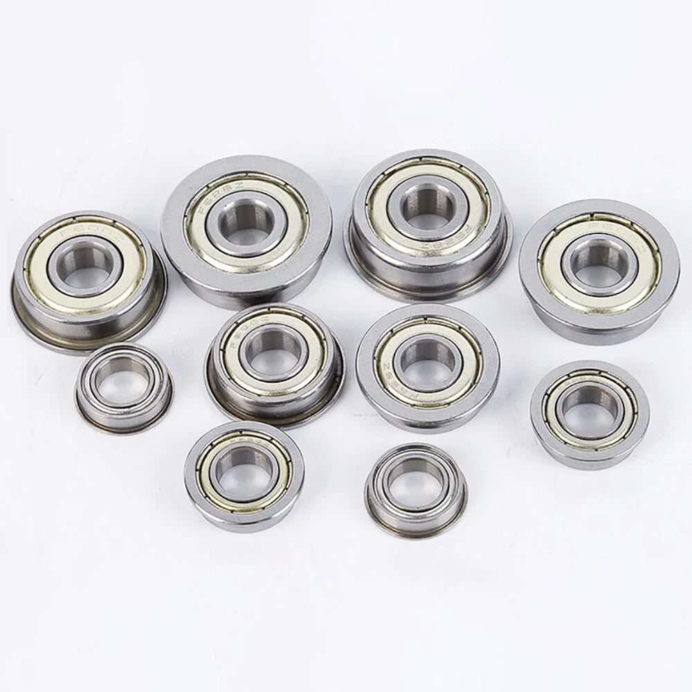 Mini Metal Shielded Flanged Ball Bearings - Model Complete Inner Diameter 2-50mm