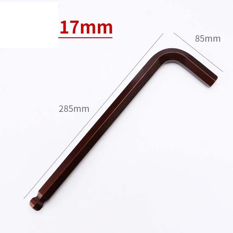 Alloy Steel Long Arm Allen Key Ball Point End Hex Wrench L Shape 1.5-19mm Metric
