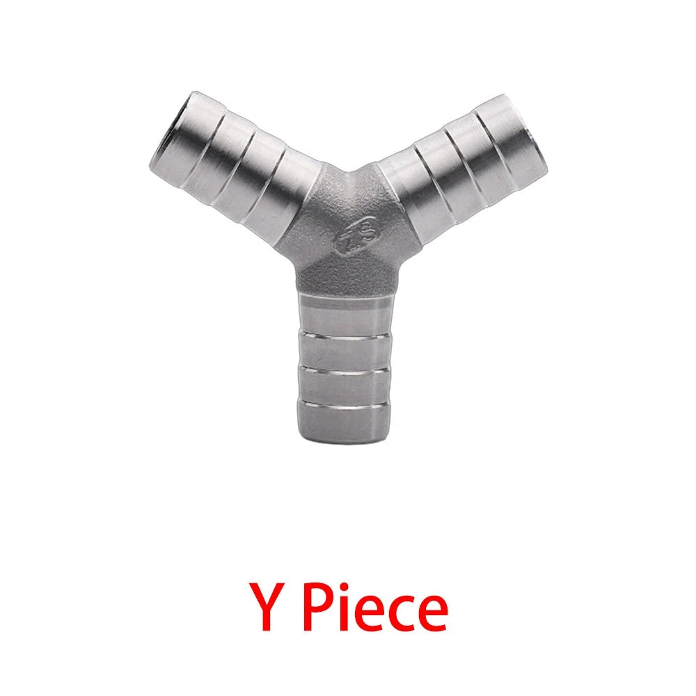 304 Stainless Steel Hose Barb Fittings — Taper Thread x Hose Tail Connectors