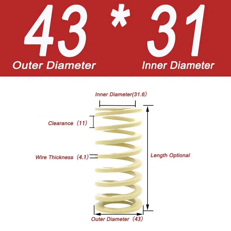 Heavy-duty Compression Mold Springs,length Up To 400,outer Diameter 10.5-50mm