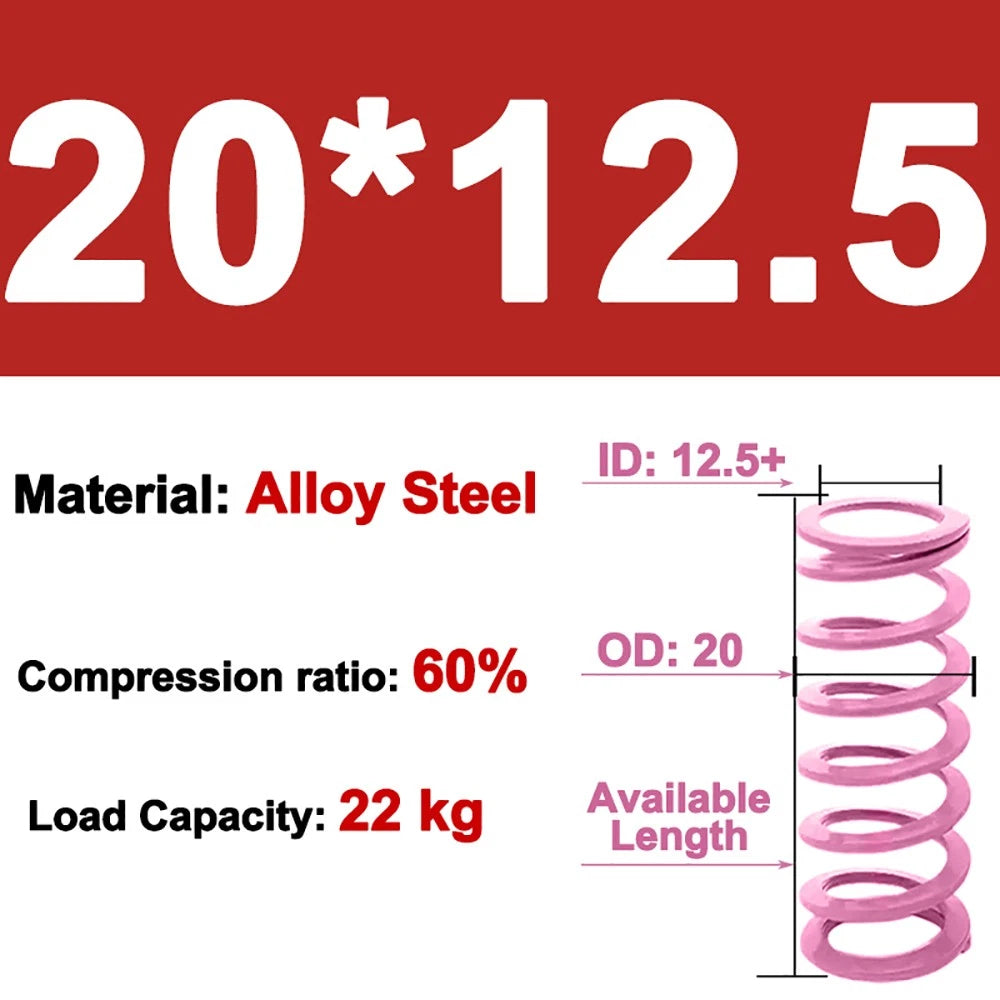 Heavy-duty Compression Mold Springs, OD 6-30mm, ID 3-20mm,Lengths Up To 200mm