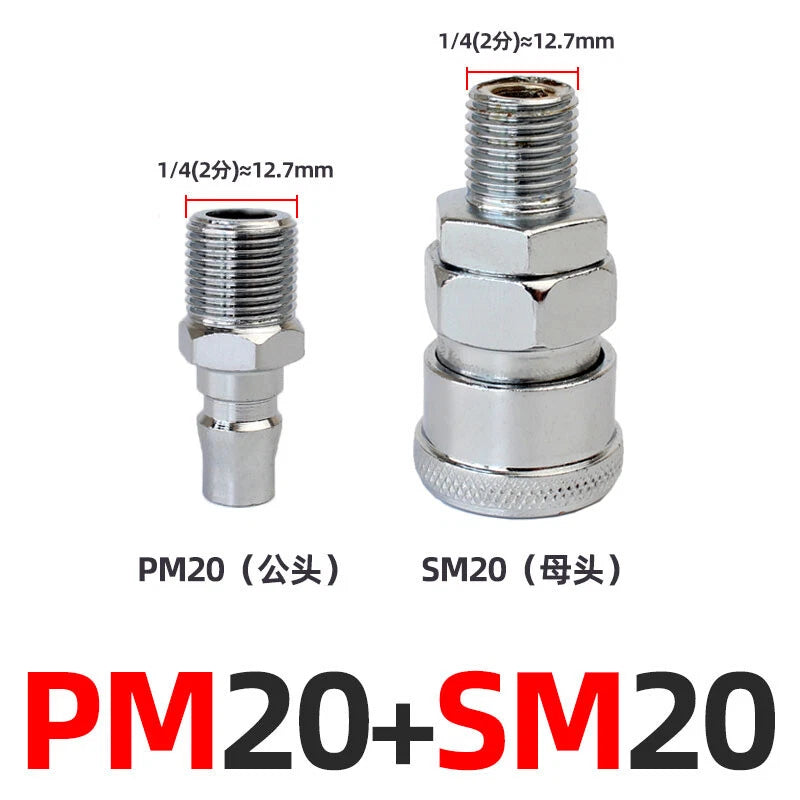 Pneumatic C Type Quick Release Connector Air Line Hose Compressor Fitting