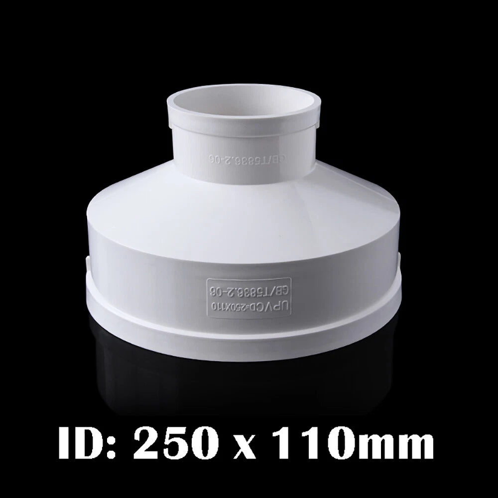 PVC Reducer Fittings Water Pipe Fittings 75 x 50mm~315 x 200mm Adapter Connector