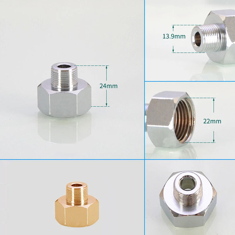 BSP Thread Male to Female Tap Connector Adapter — Kitchen & Garden Hose Fitting
