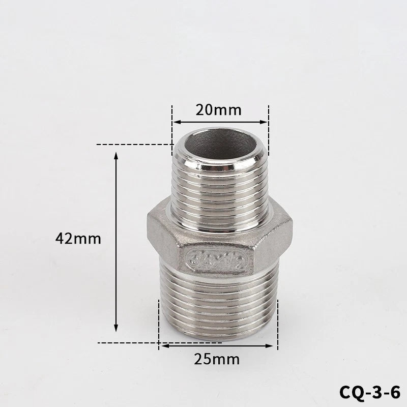 BSP Male Female Thread Connector – Stainless Steel Pipe Fittings (1/2" to 1")