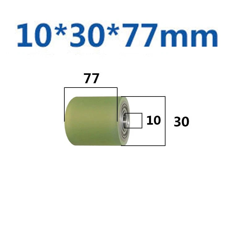 Ø10mm Polyurethane Ball Bearing Rubber Coated Bearings Pulley Guide Wheel Molded