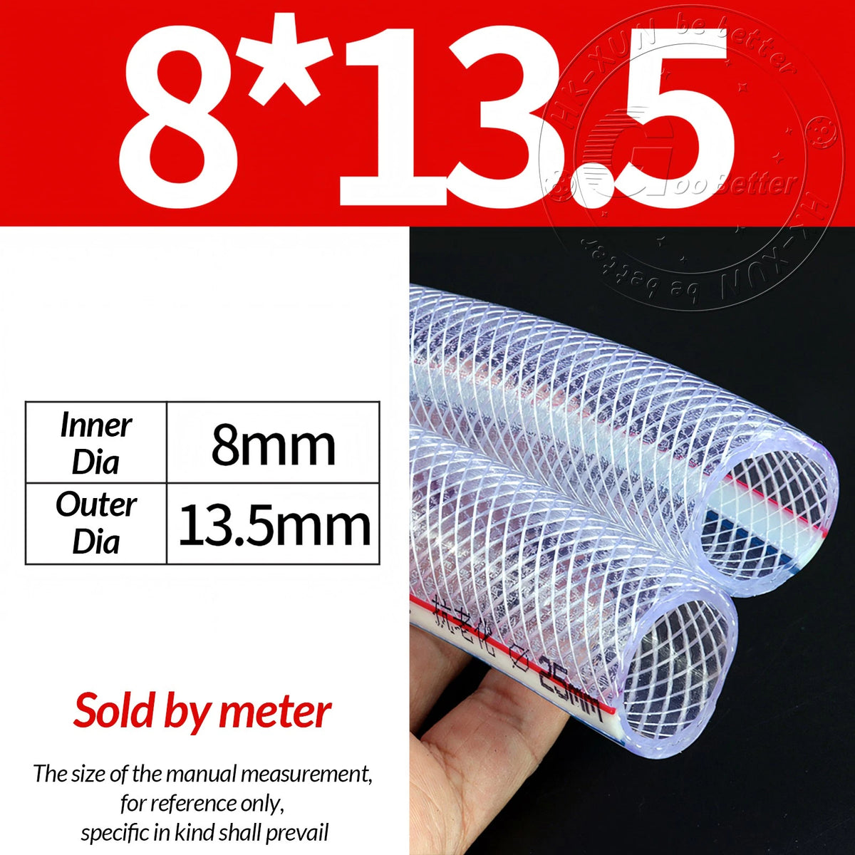PVC Flexible Braided Tubing — Fish Pond, Hydroponics & Garden Water Hose