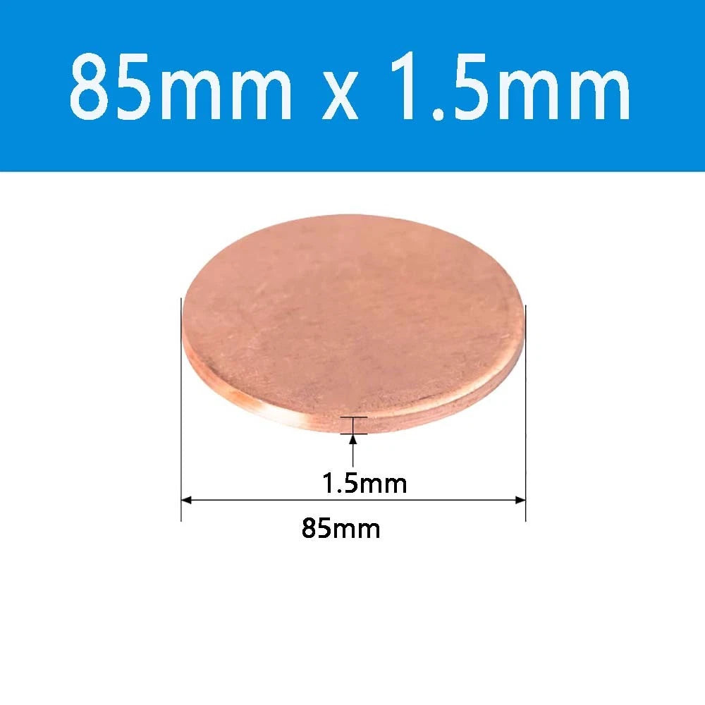 T2 Solid Pure Round Copper Sheet Flat Round Copper Disc Blank Round Metal Sheet