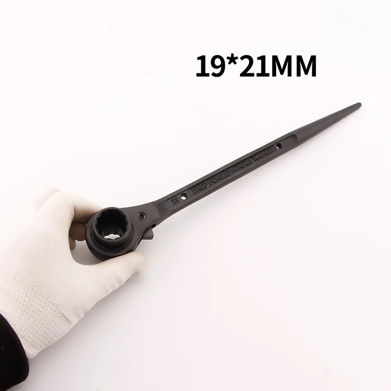 Chrome Vanadium Steel Plum Dual-Use Pointed Tail Socket Ratchet Wrenches