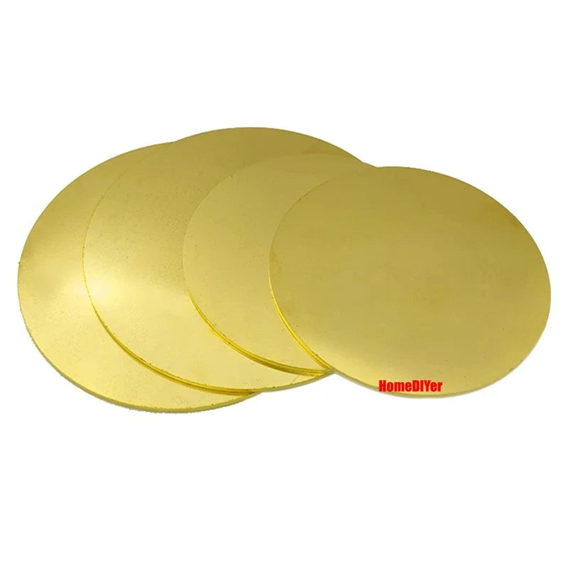 H62 Solid Brass Discs Blanks Plate Metal Round Sheets Thick 1.5-6mm Dia 10-300mm