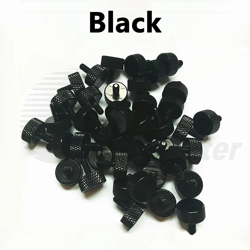 M4 M6 Knurled Thumb Screws Hand Grip Bolts 6-30mm Aluminum Anodised 10 Color D14