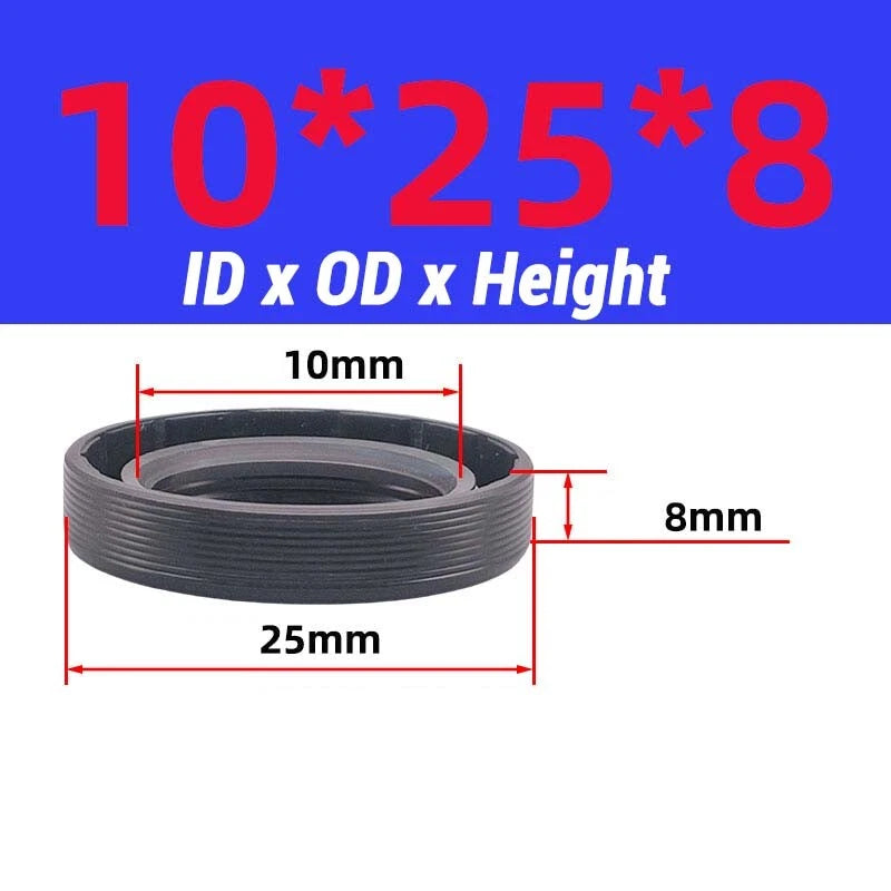 Oil Seal Metric Size Rotary Shaft Seal ID 8-38 mm TC FB Skeleton Oil Seal Rings