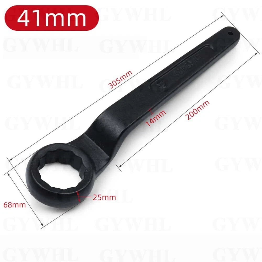 Slogging Striking Wrench Spanner Offset Box End Ring Type Wrench Carbon Steel
