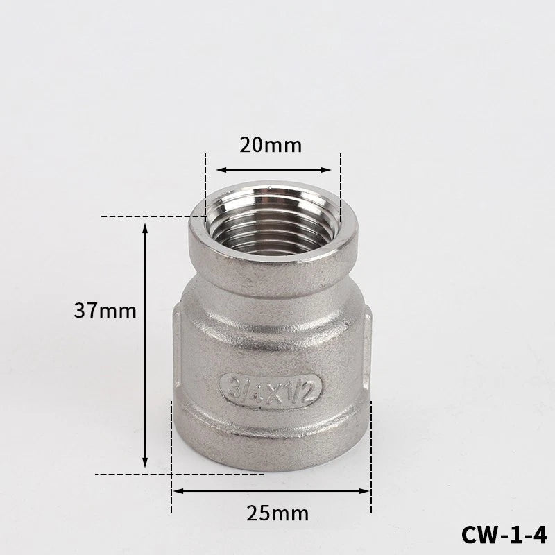 BSP Male Female Thread Connector – Stainless Steel Pipe Fittings (1/2" to 1")