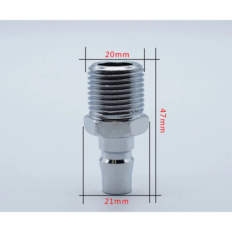 Air Line Hose Coupler Quick Release Female Male Fitting Connector Set Compressor