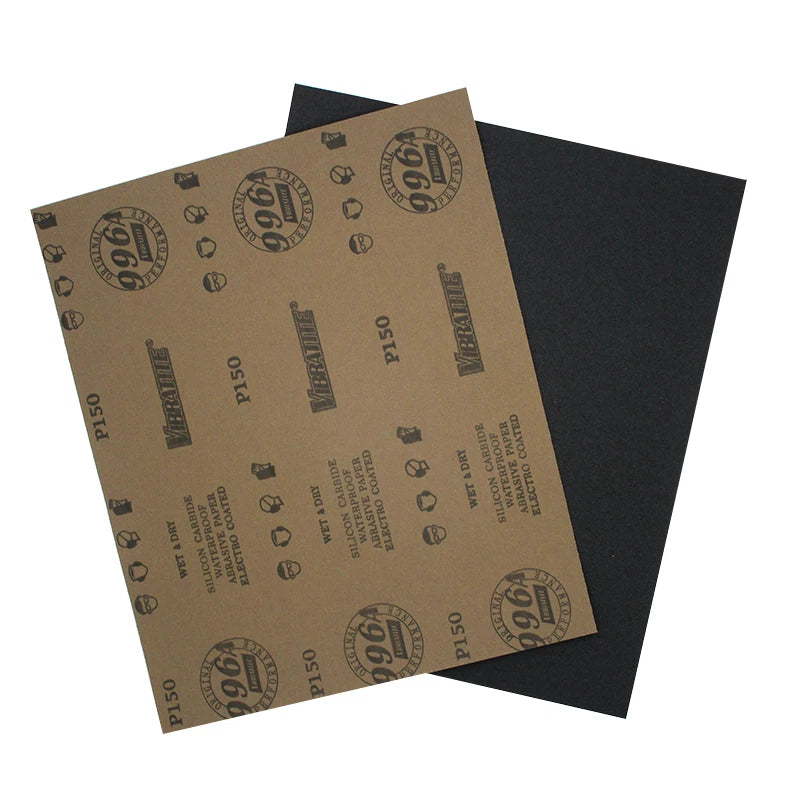A4 Silicon Carbide Wet & Dry Sandpaper — P60 to P10000 Grit 230x280mm Sheets for Wood Metal Auto