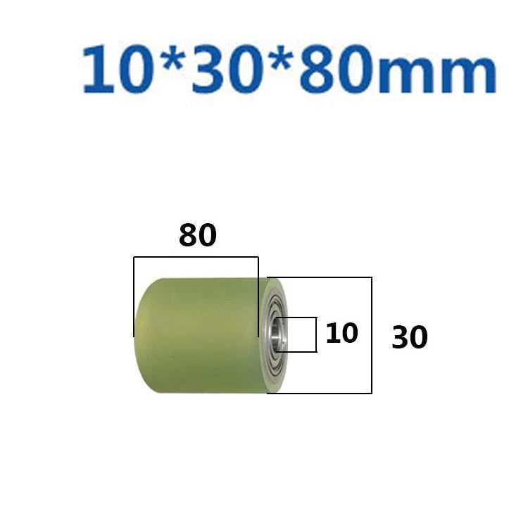 Ø10mm Polyurethane Ball Bearing Rubber Coated Bearings Pulley Guide Wheel Molded