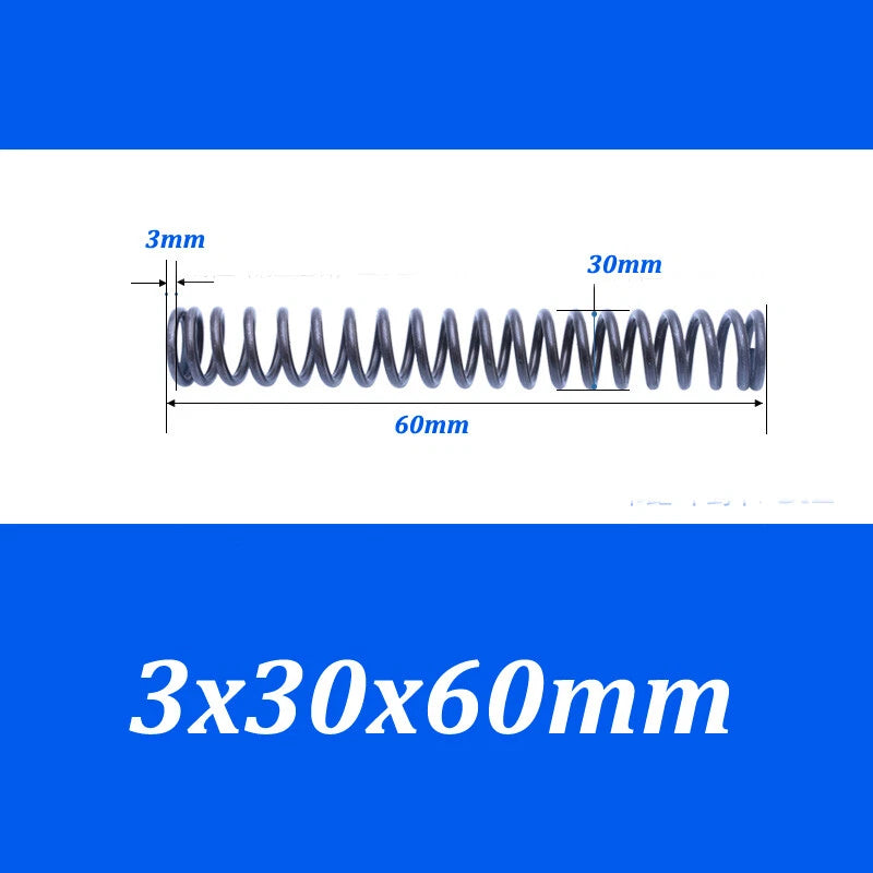 Compression Spring 30-40mm Diameter & 20-100mm Length Pressure Big 3mm Wire Dia