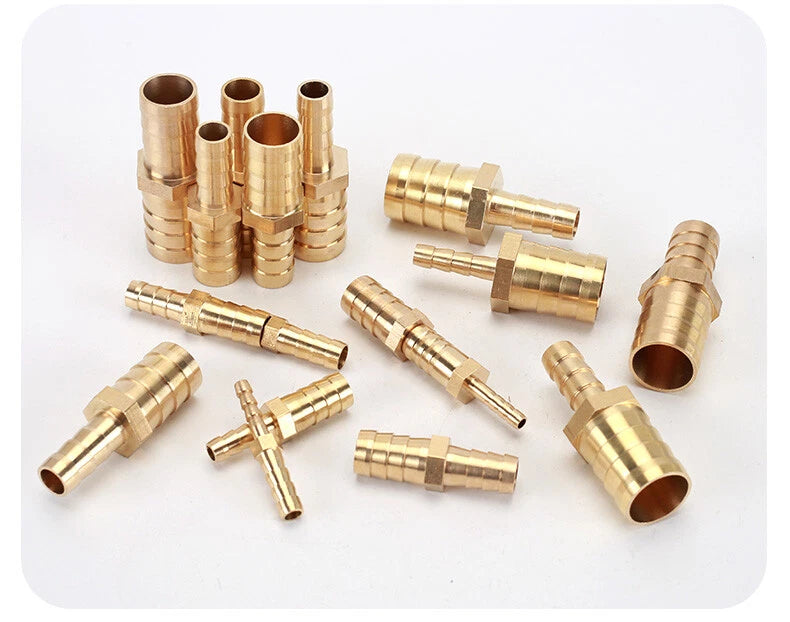 Brass Reducing Hose Fittings – Straight, L, T & Y Connectors for Gas & Air Tube