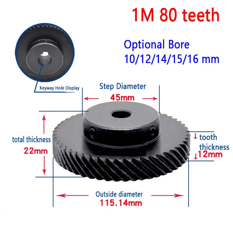 1 Module Helical Gear With Step 45°Left-Right Spiral Motor Transmission Gear