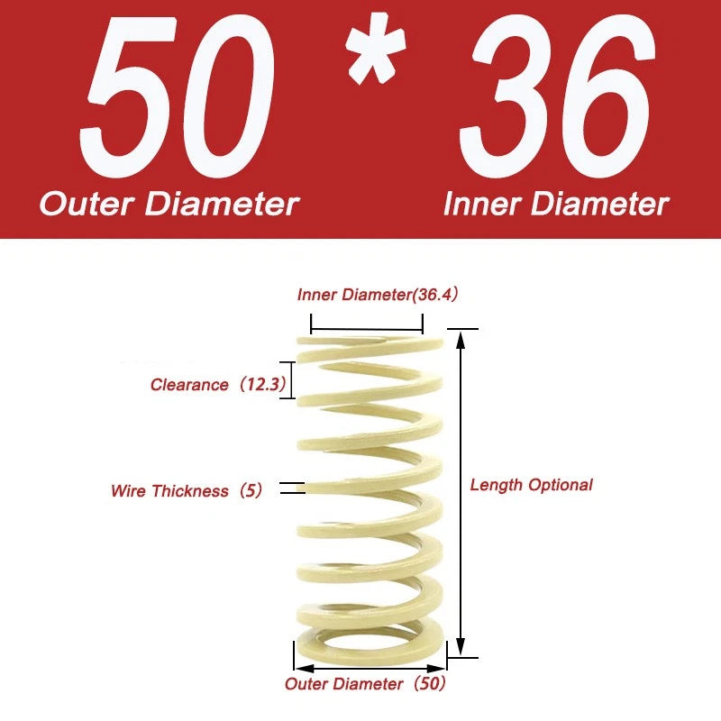 Heavy-duty Compression Mold Springs,length Up To 400,outer Diameter 10.5-50mm