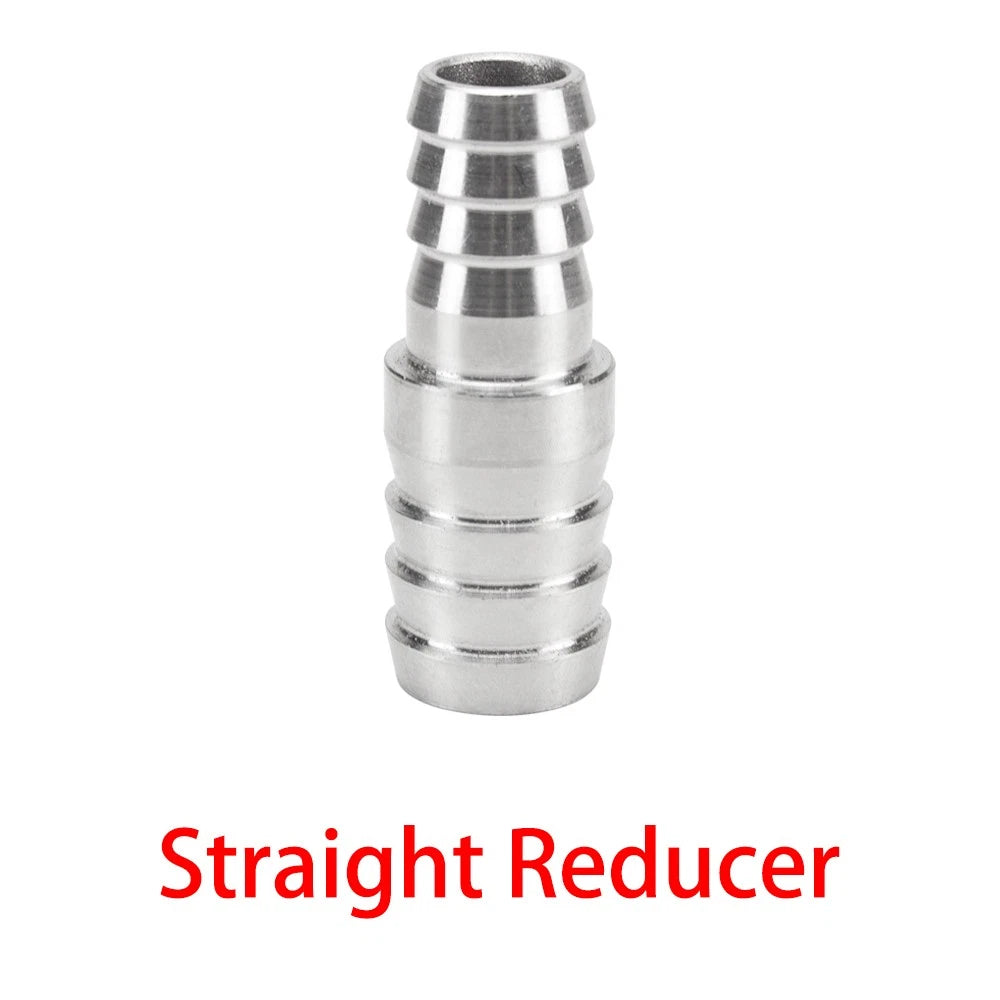 304 Stainless Steel Hose Barb Fittings — Taper Thread x Hose Tail Connectors