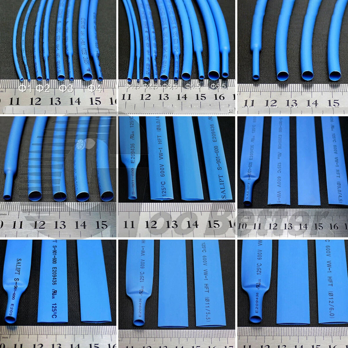 Heat Shrink Tubing 2:1 / 3:1 / 4:1 — Φ0.6mm to Φ50mm, 7 Colors, Adhesive & Non-Adhesive