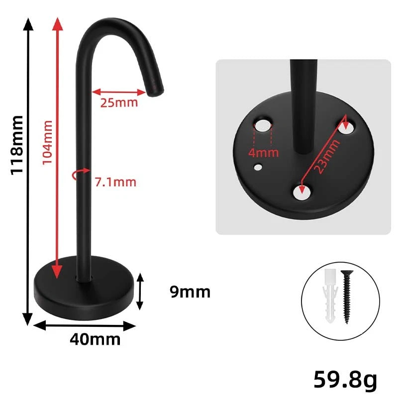 Heavy Duty Ceiling Hooks Stainless Steel Wall Mount Top Hook Hanging Hardware