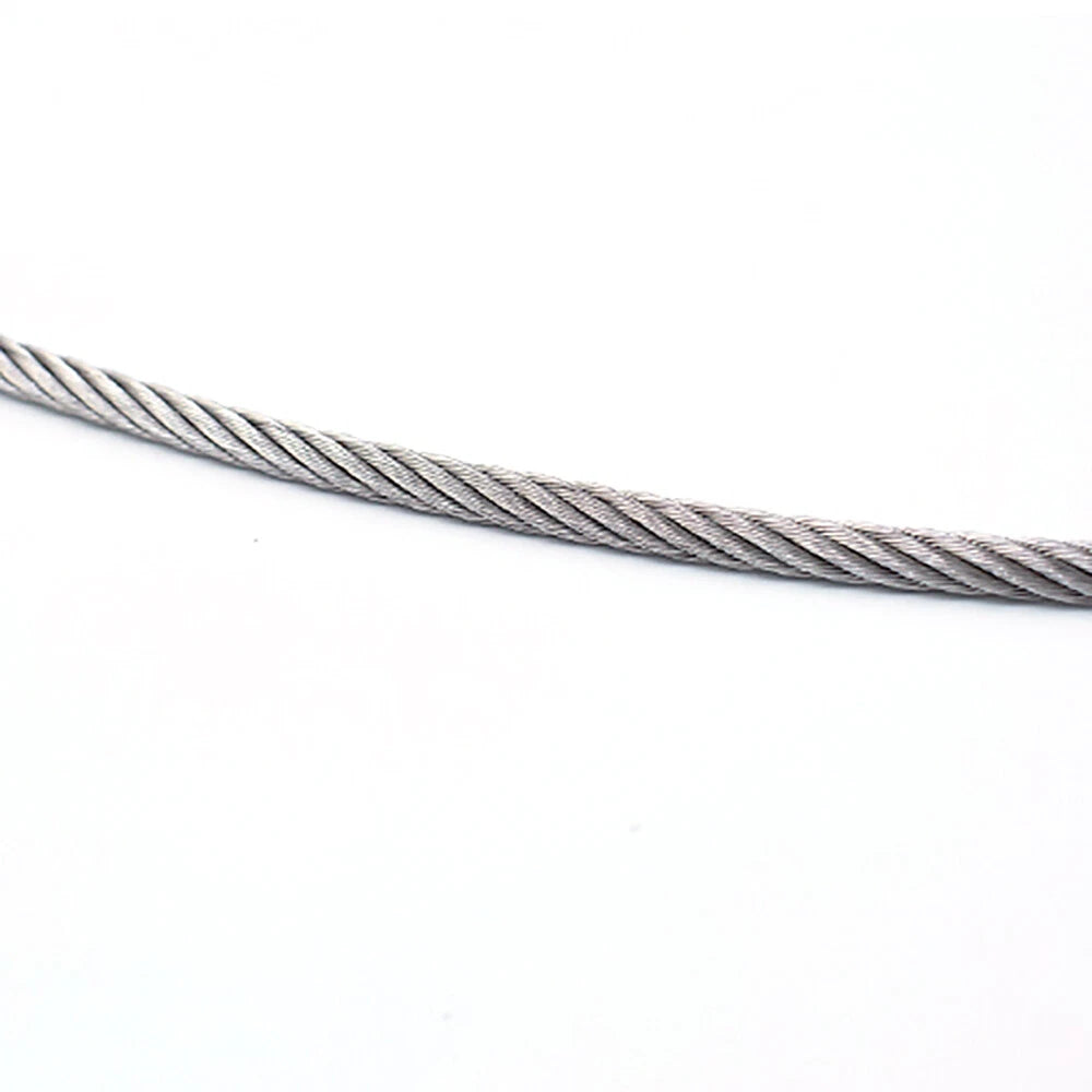 1mm-20mm Stainless Steel Wire Rope Lifting Metal Cable 2/3/4/5/6/8/10/12/14/16mm