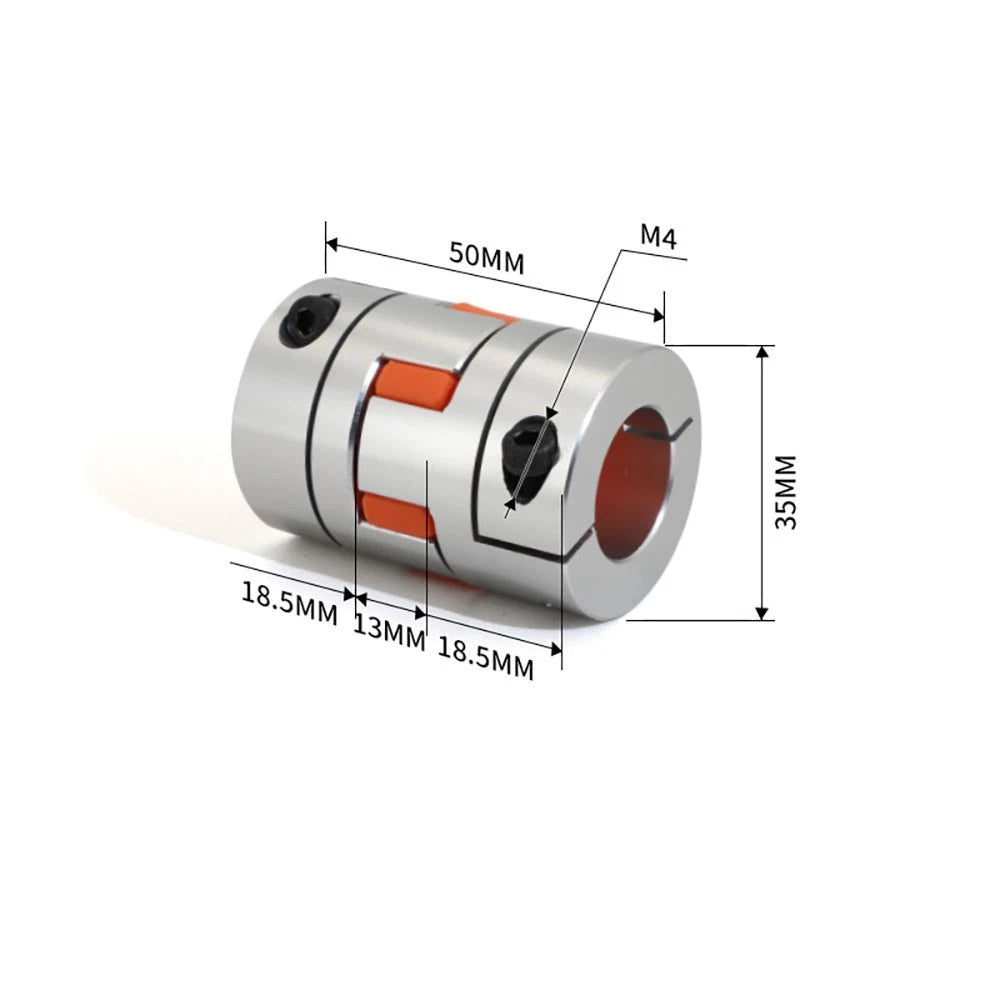 Alu Shaft Coupler Flexible Plum Spider Jaw Coupling Stepper Motor for 3D Printer