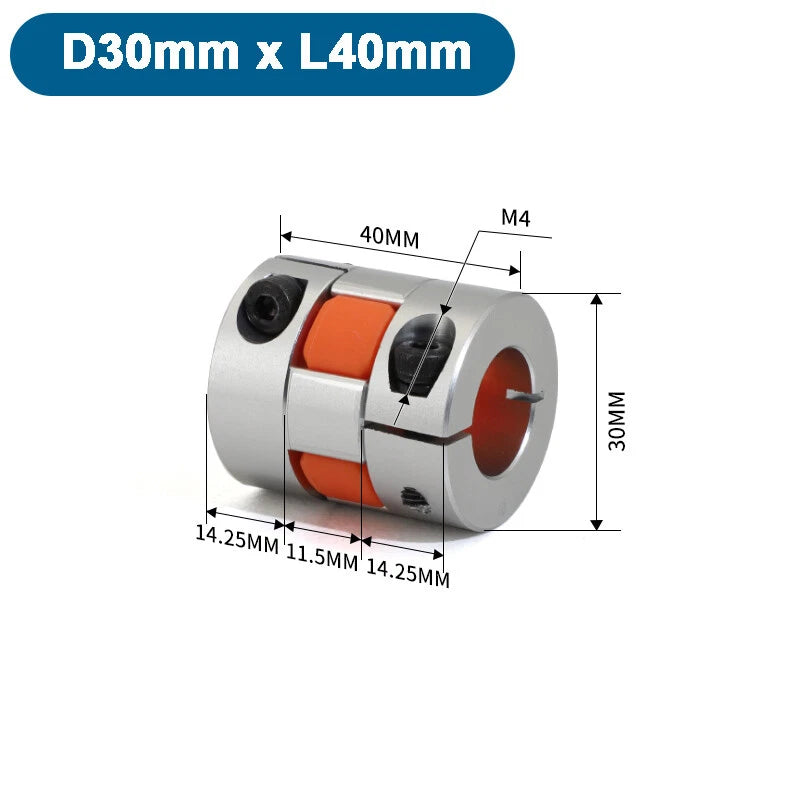 CNC Shaft Coupler Flexible Plum Spider Jaw Coupling Stepper Motor D14mm - 150mm