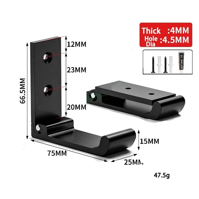 Folding Wall Hooks Aluminum Alloy Foldable Design Wall Mounted Coat Clothes Hook
