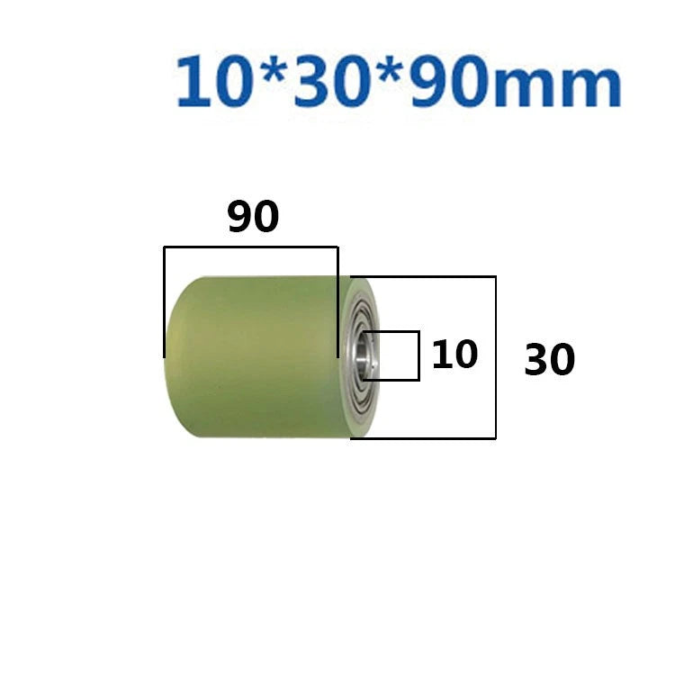 Ø10mm Polyurethane Ball Bearing Rubber Coated Bearings Pulley Guide Wheel Molded