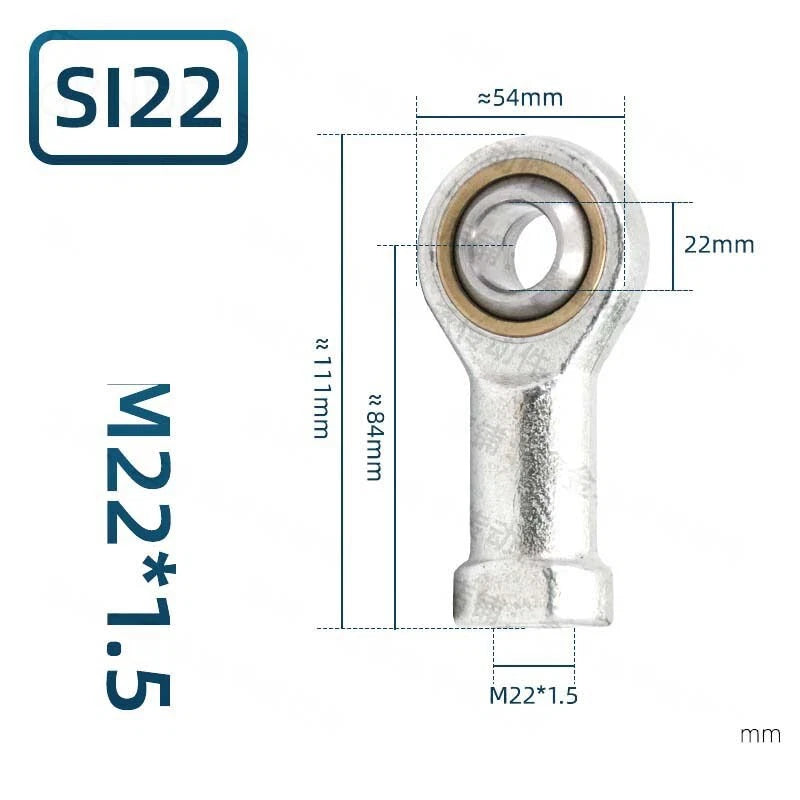 SI Female Series Rod End Bearings M3 M4 M5 M6 M8 M10 - M30 Right-Left Thread