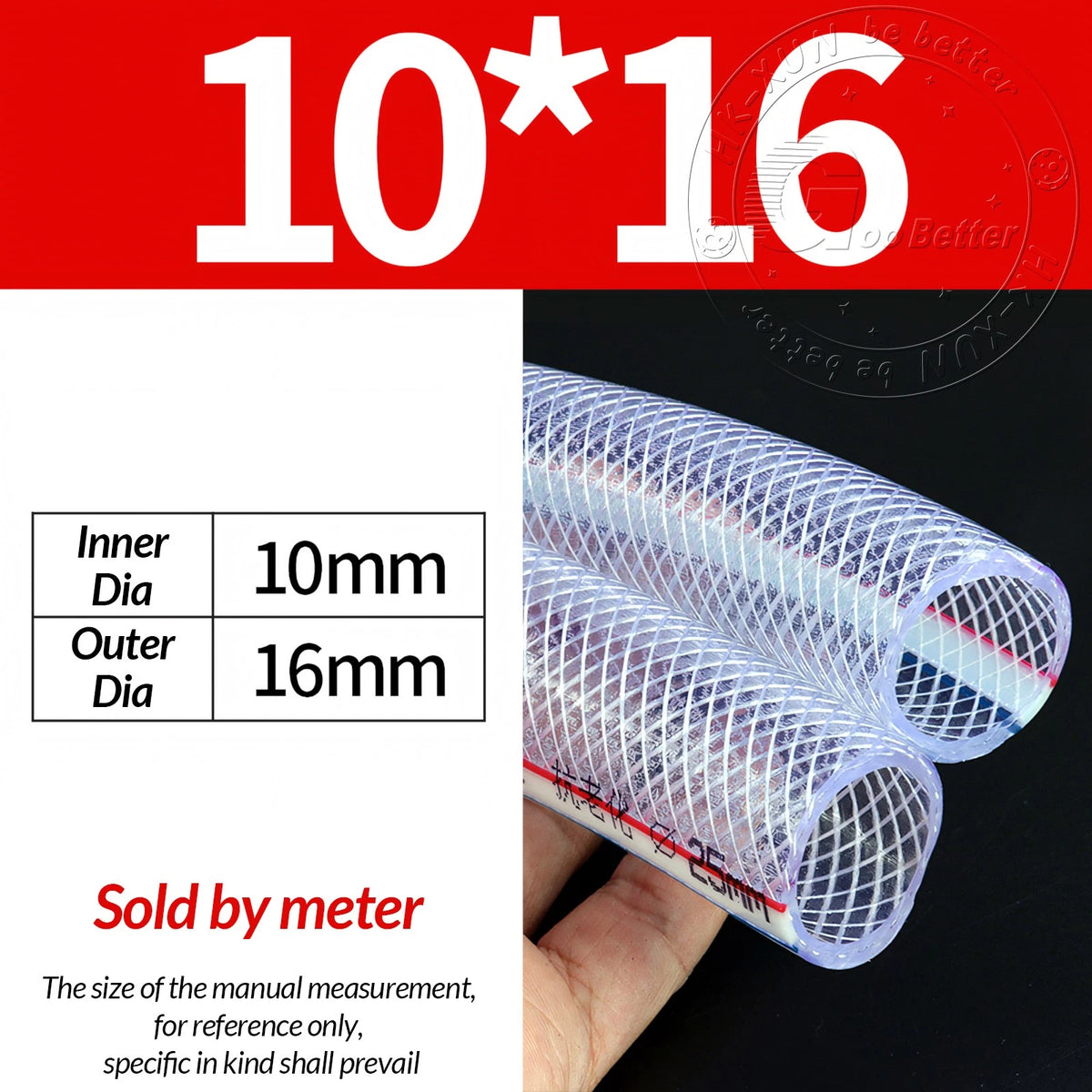 PVC Flexible Braided Tubing — Fish Pond, Hydroponics & Garden Water Hose