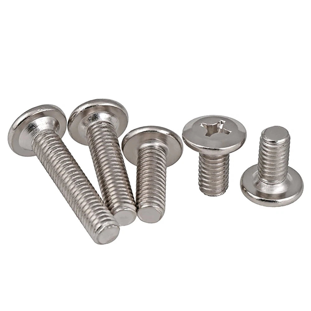 M6 Countersunk Phillips Machine Screws – Nickel Plated, Flat Head Bolts, Fully Threaded (12–90mm)