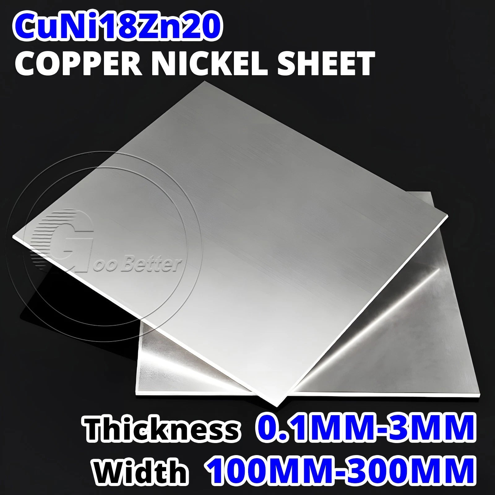 Copper Nickel Sheet Plate Nickel Alloy Plate Cupronickel Panel 0.1mm-3mm Thick