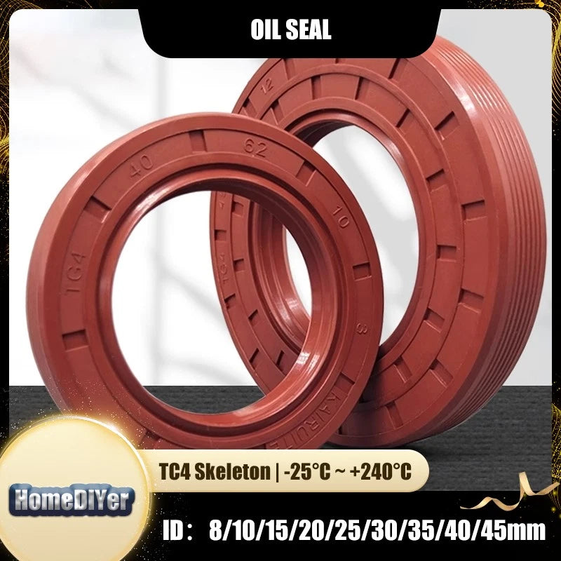 TC Oil Seal Metric — Double-Lip Rotary Shaft Seal (ID 8–45mm)