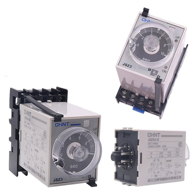 Time Relay JSZ3A Timer Power - on Delay 24VDC 220VAC 380VAC Delay Range 0.05s - 12h - HomeDIYer