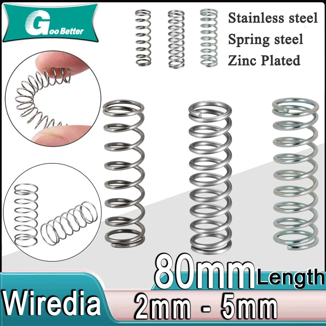 80mm Long Compression Spring 12mm - 80mm Diameter,Pressure- coiled springs