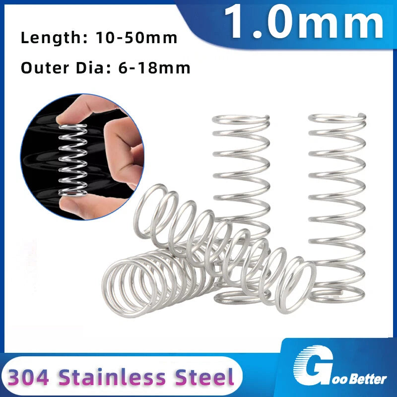 Wire Dia 1 mm Stainless Steel Spring Coil Spring Compression Spring Small Spring