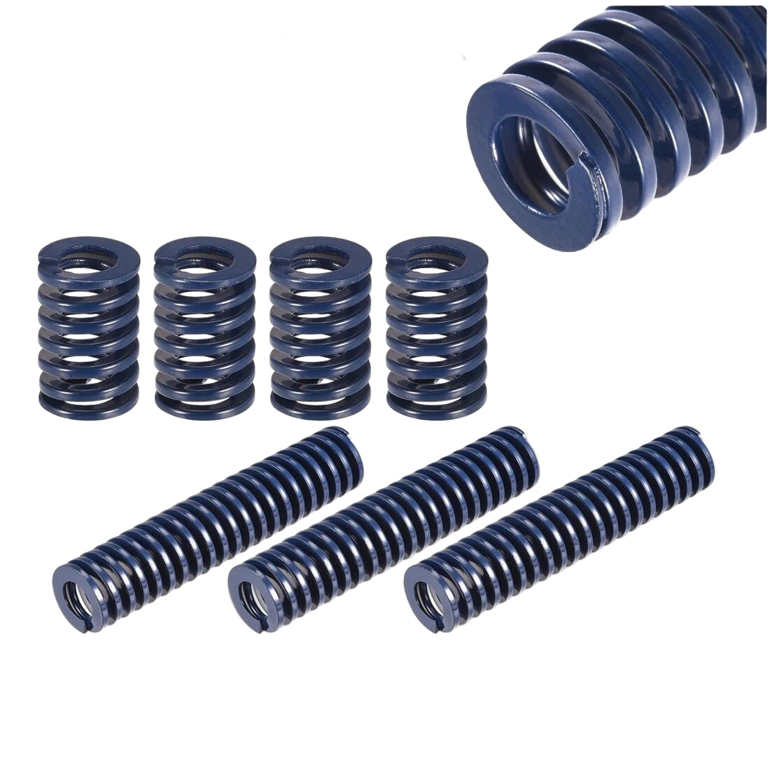 Blue Light load Compression Die Spring 30 - 40mm Diameter & Up To 300mm Long - HomeDIYer