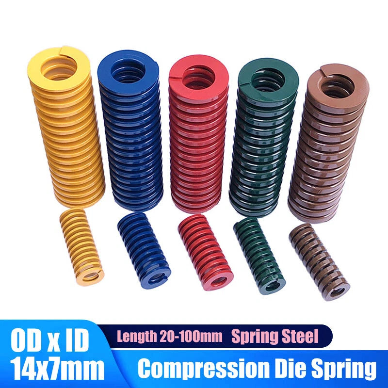 OD 14mm ID 7mm Compression Spring Mould Die Spring Light Heavy Duty Spring Steel