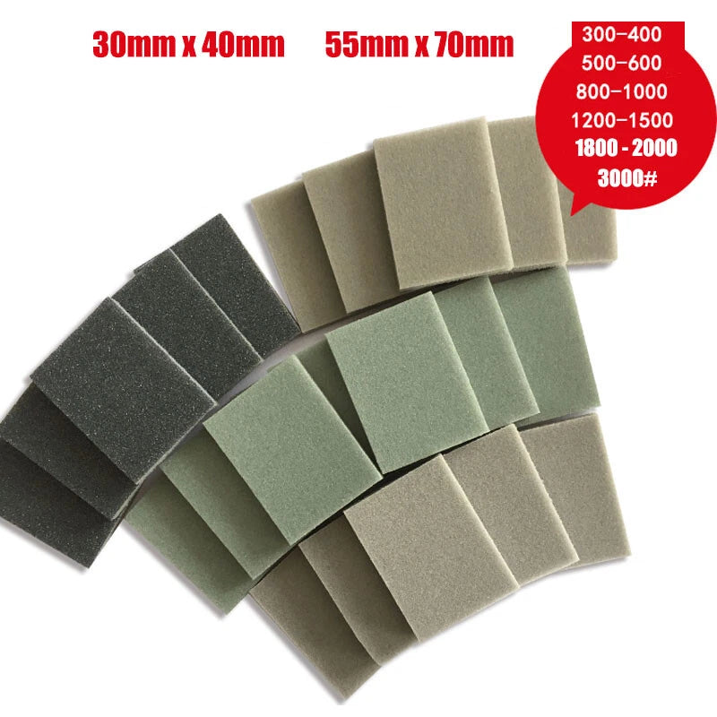 Wet & Dry Bodywork Foam Sanding Block Fine Coarse Grit Sandpaper Sponge Pads