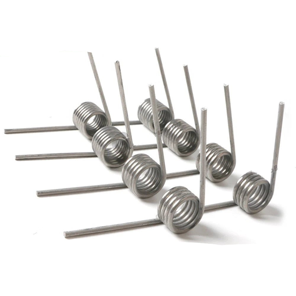 Torsion Spring (pack of 10), 1.5mm wire diameter, 8mm - 16mm OD, Right spring - HomeDIYer